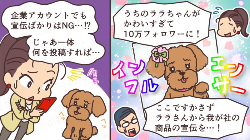 販促WEBメディア 記事アイキャッチ漫画（１コマ）